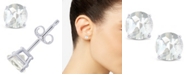 Macy's White Topaz (1-1/8 ct. t.w.) Stud Earrings in 14K White or Yellow Gold